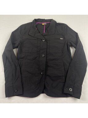 Eddie Bauer Travex Women’s 8 Utility Jacket Navy Nylon Stretch Outdoor Travel
